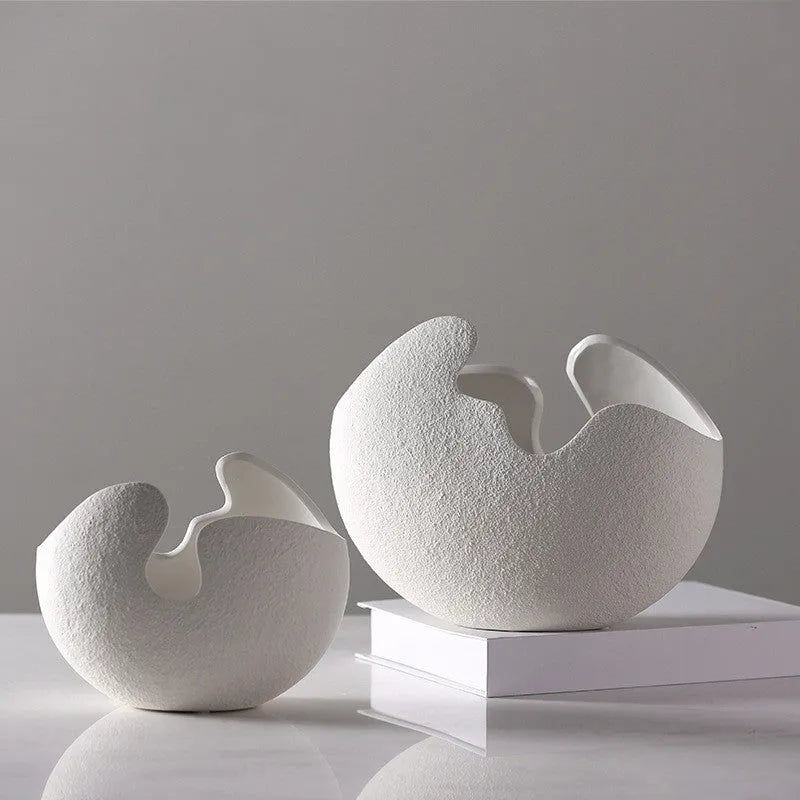 Baked Ceramic Eggshell Shaped Flower Pot