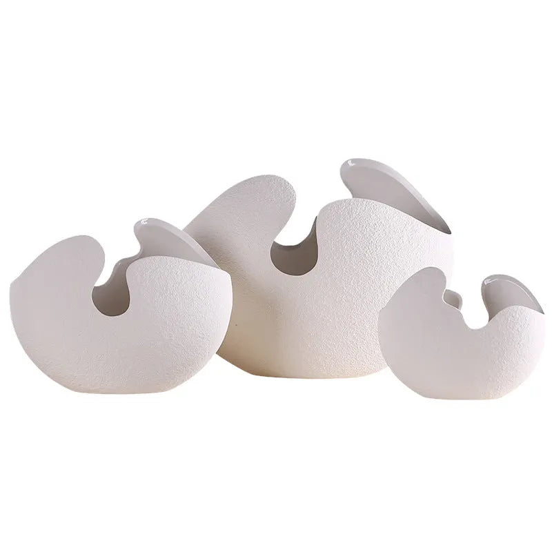 Baked Ceramic Eggshell Shaped Flower Pot