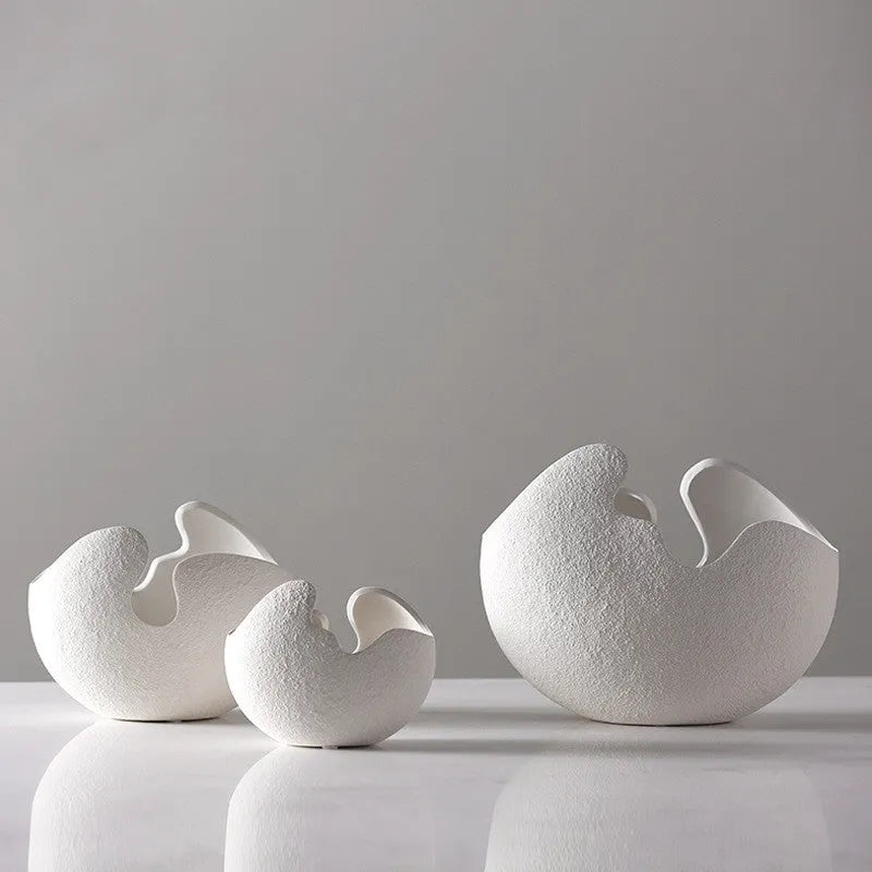 Baked Ceramic Eggshell Shaped Flower Pot